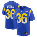 Charles Woods Los Angeles Rams Game Jersey - Royal | Stitched Football Jersey TJS1940
