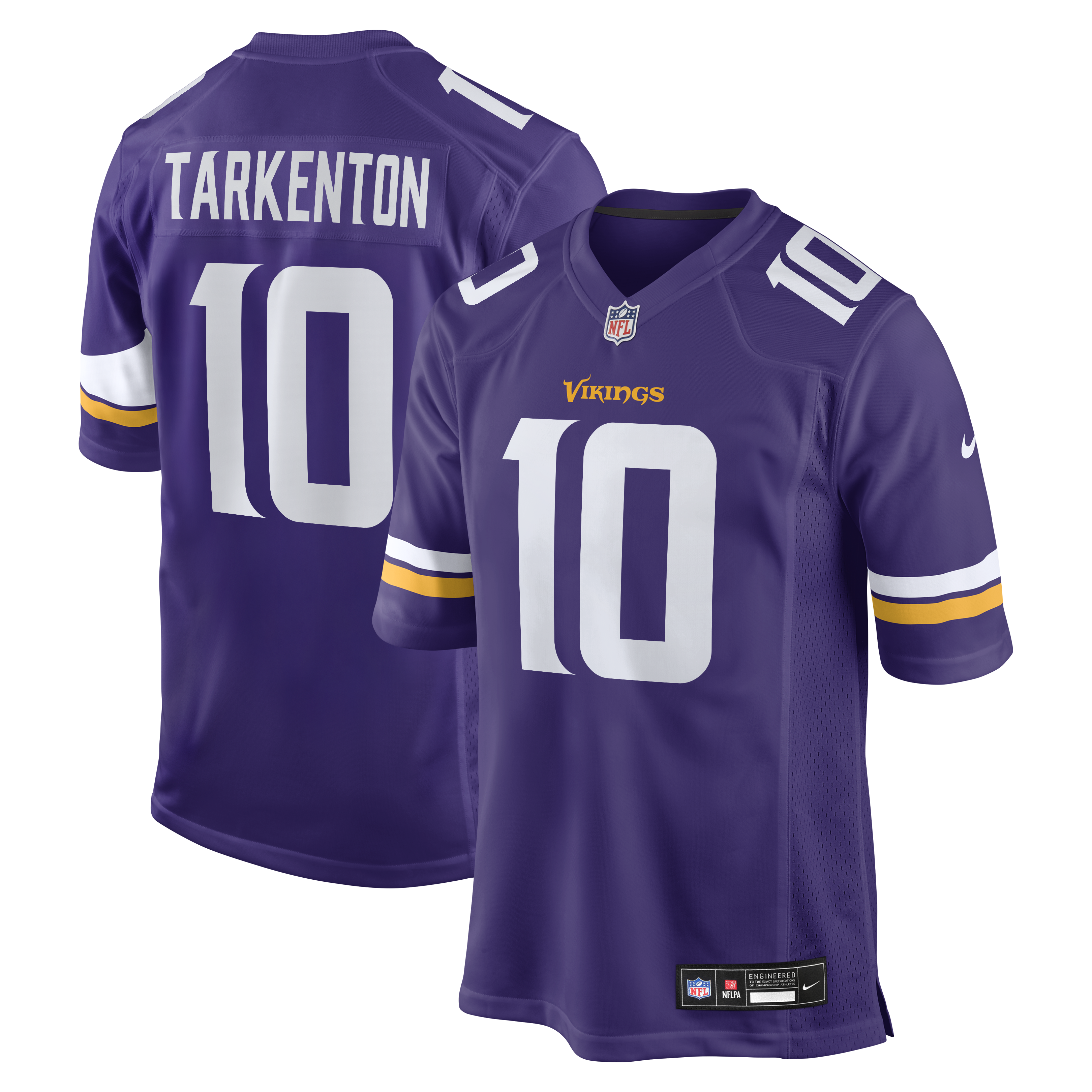 Fran Tarkenton Minnesota Vikings Game Retired Player Jersey - Purple | Stitched Football Jersey TJS2059