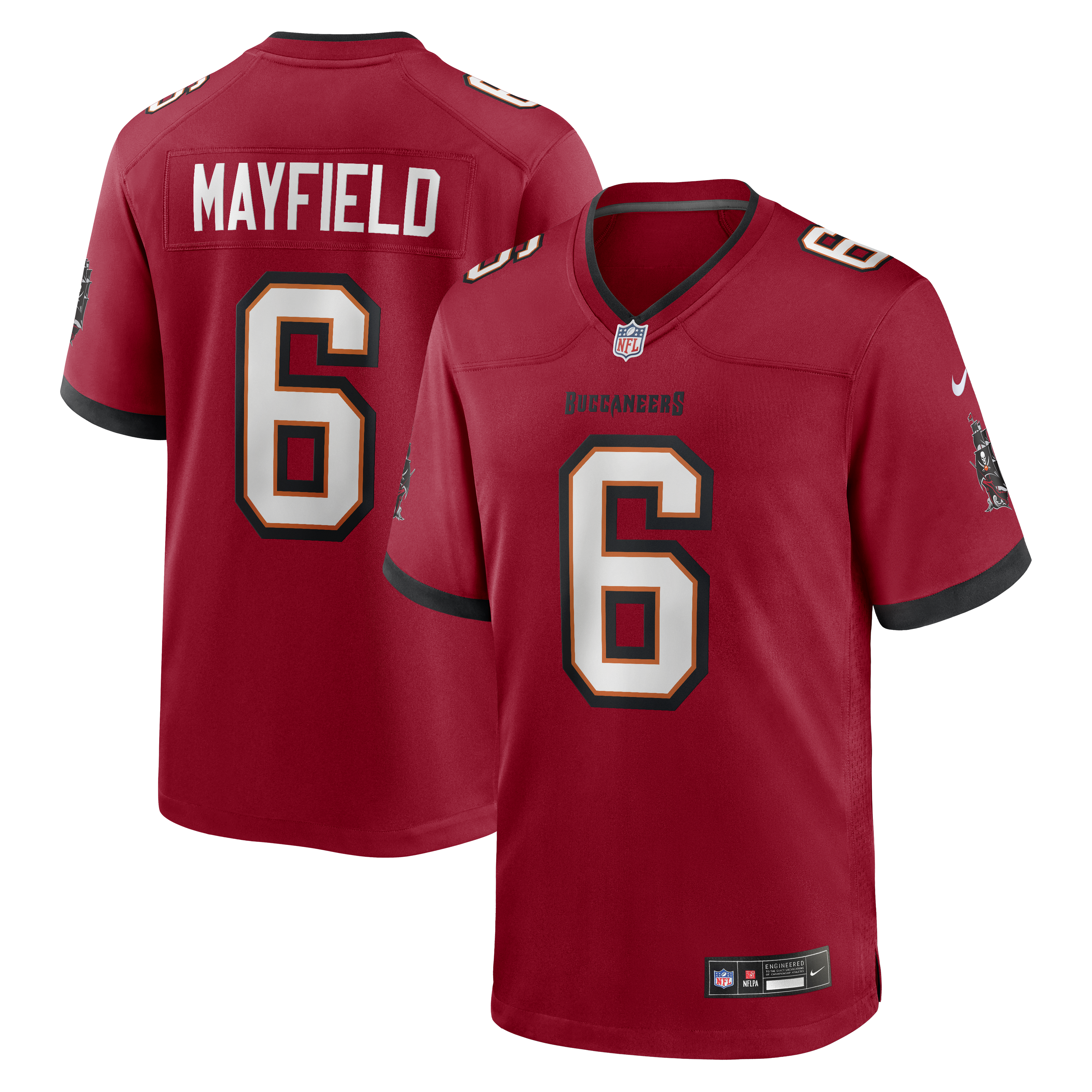 Baker Mayfield Tampa Bay Buccaneers Team Game Jersey - Red | Stitched Football Jersey TJS1997