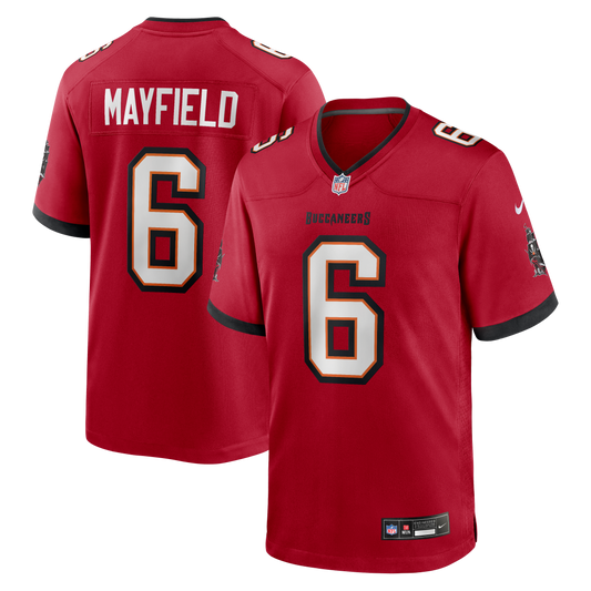Baker Mayfield Tampa Bay Buccaneers Team Game Jersey - Red | Stitched Football Jersey TJS1997