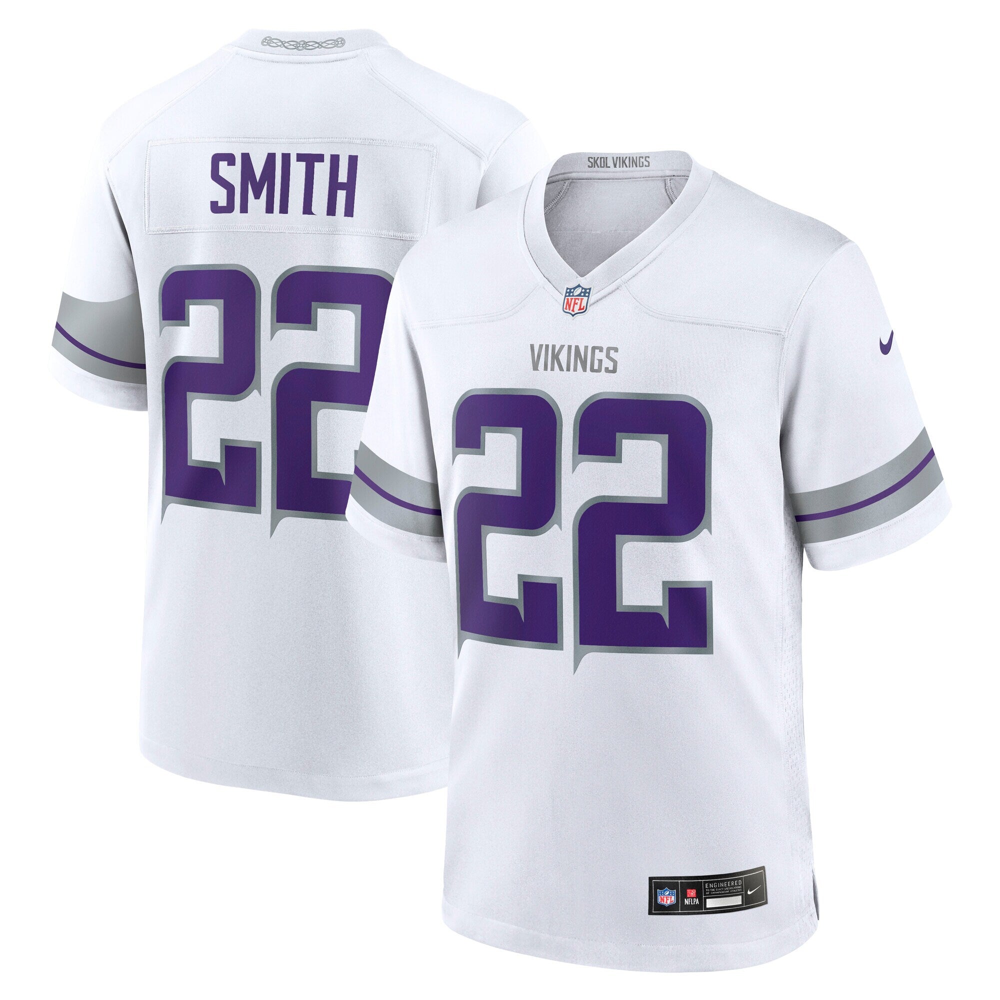 Harrison Smith Minnesota Vikings Alternate Game Jersey - White | Stitched Football Jersey TJS2117