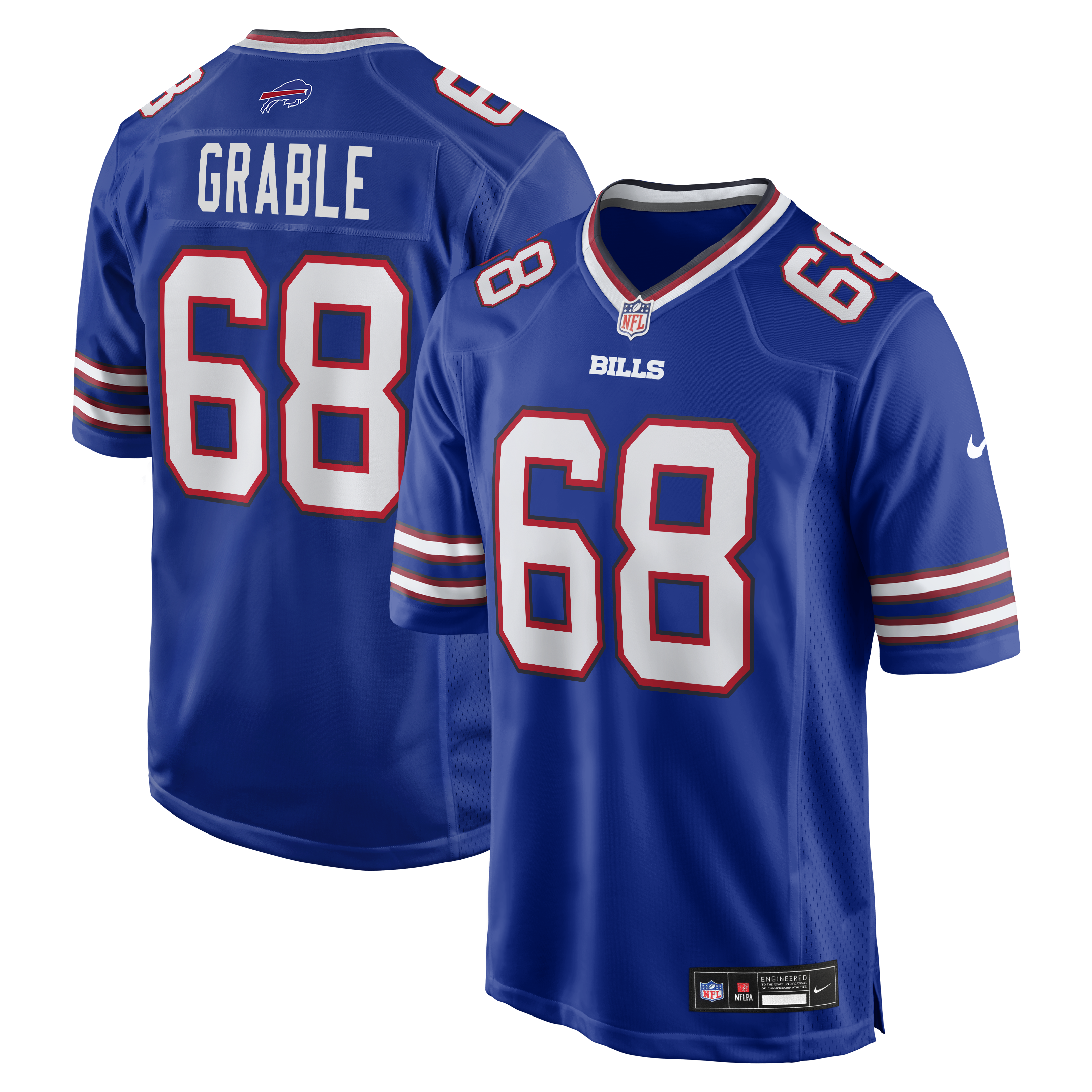 Tylan Grable Buffalo Bills Game Jersey - Royal | Stitched Football Jersey TJS1916