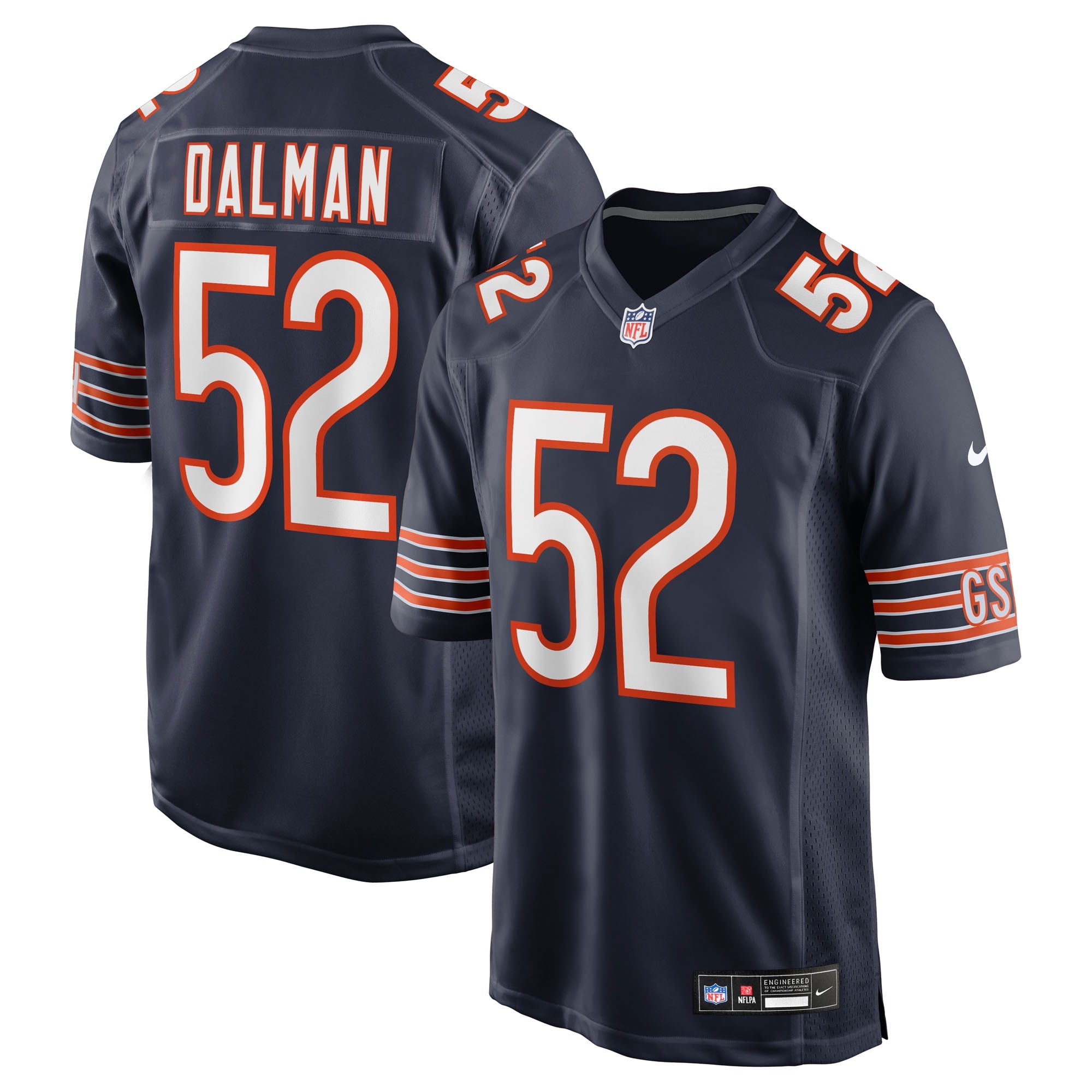 Drew Dalman Chicago Bears Team Game Jersey - Navy | Stitched Football Jersey TJS2135