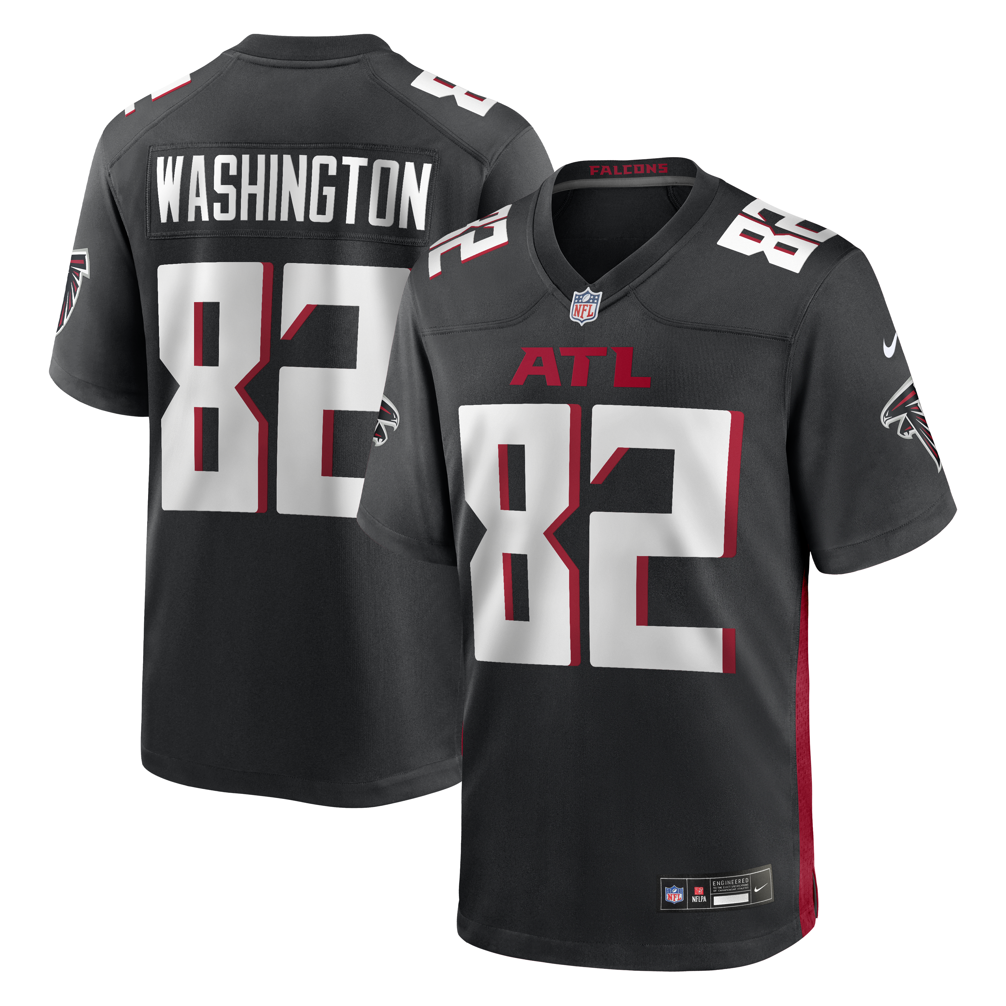 Casey Washington Atlanta Falcons Team Game Jersey - Black | Stitched Football Jersey TJS1923