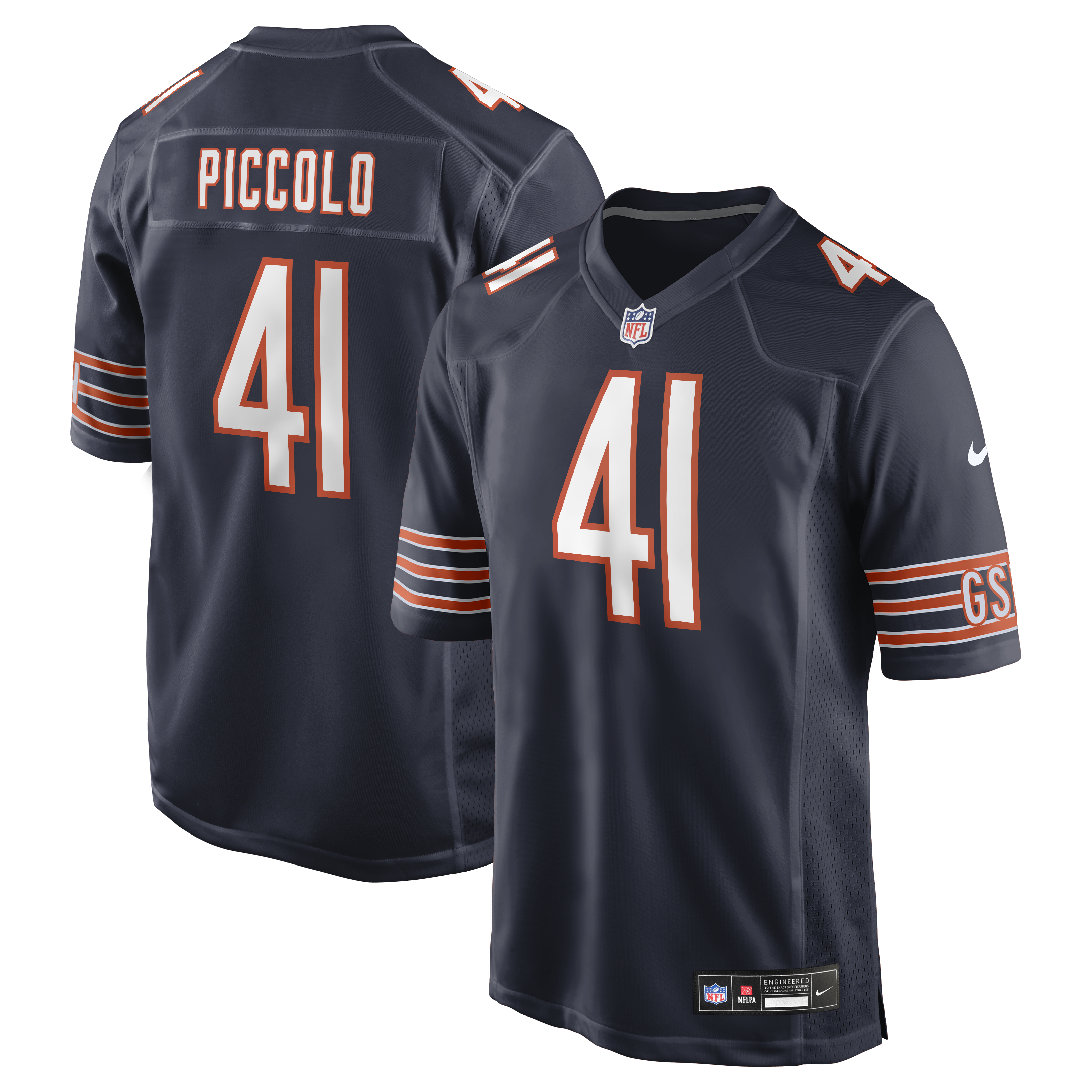 Brian Piccolo Chicago Bears Game Retired Player Jersey - Navy | Stitched Football Jersey TJS2143