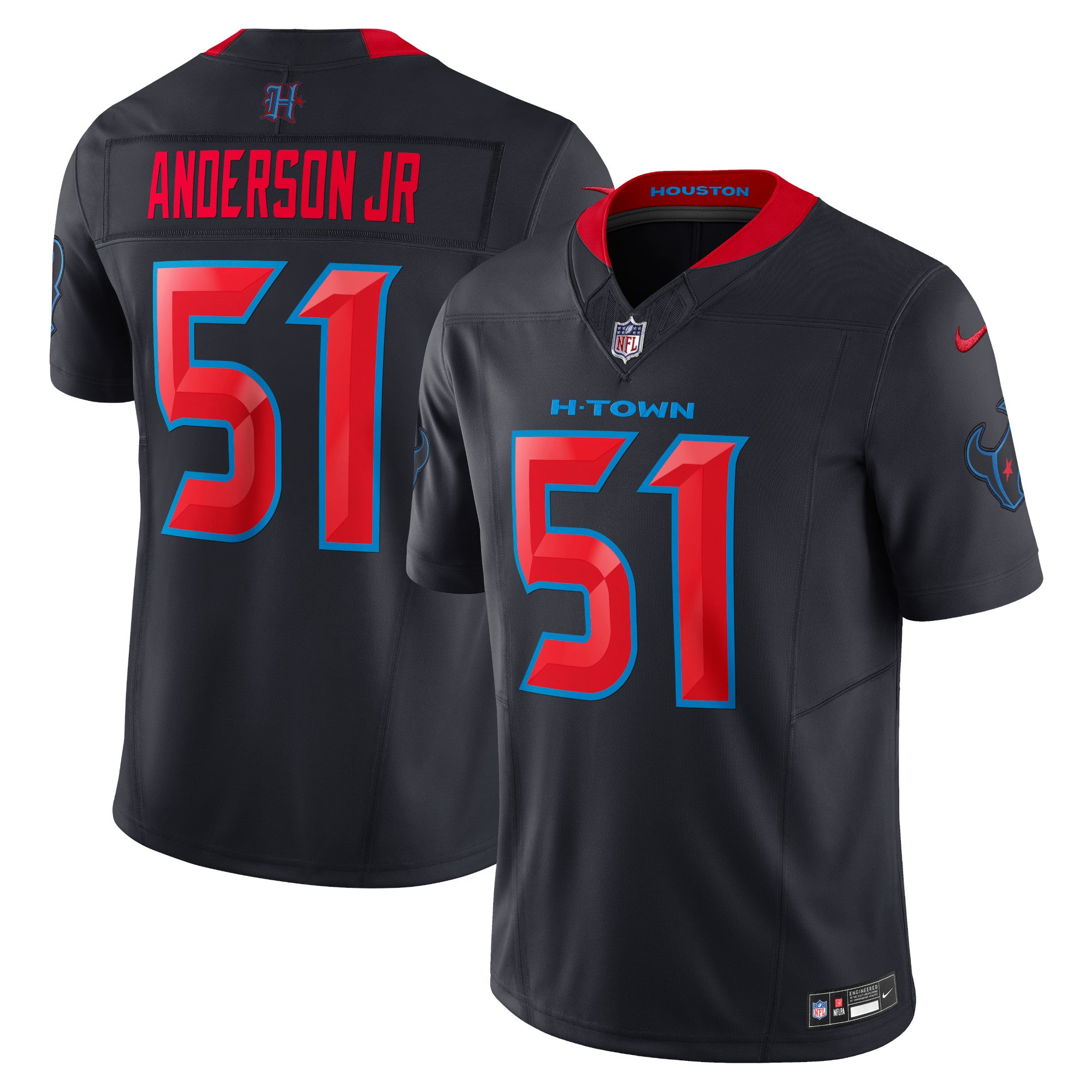 Will Anderson Jr. Houston Texans 2nd Alternate Vapor F.U.S.E. Limited Jersey - Navy | Stitched Football Jersey TJS2199