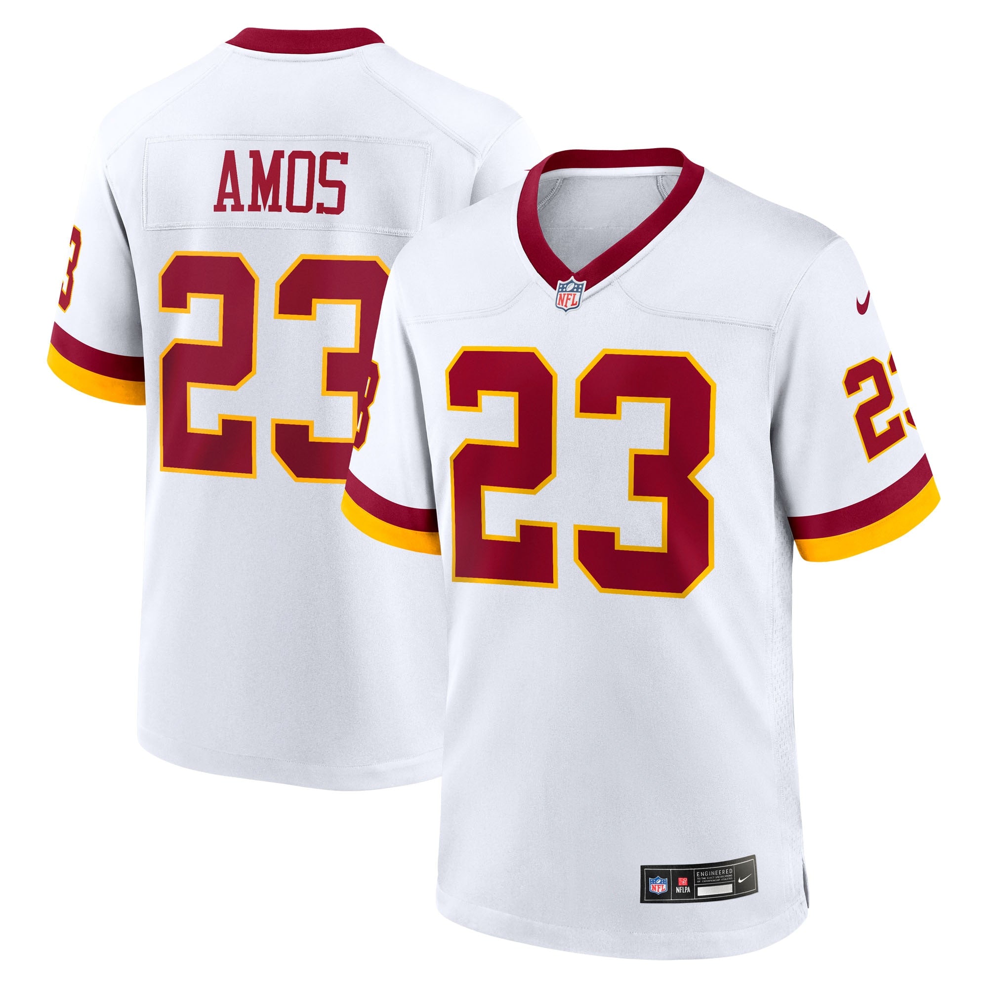 Trey Amos Washington Commanders Game Super Bowl Era Jersey - White | Stitched Football Jersey TJS2019