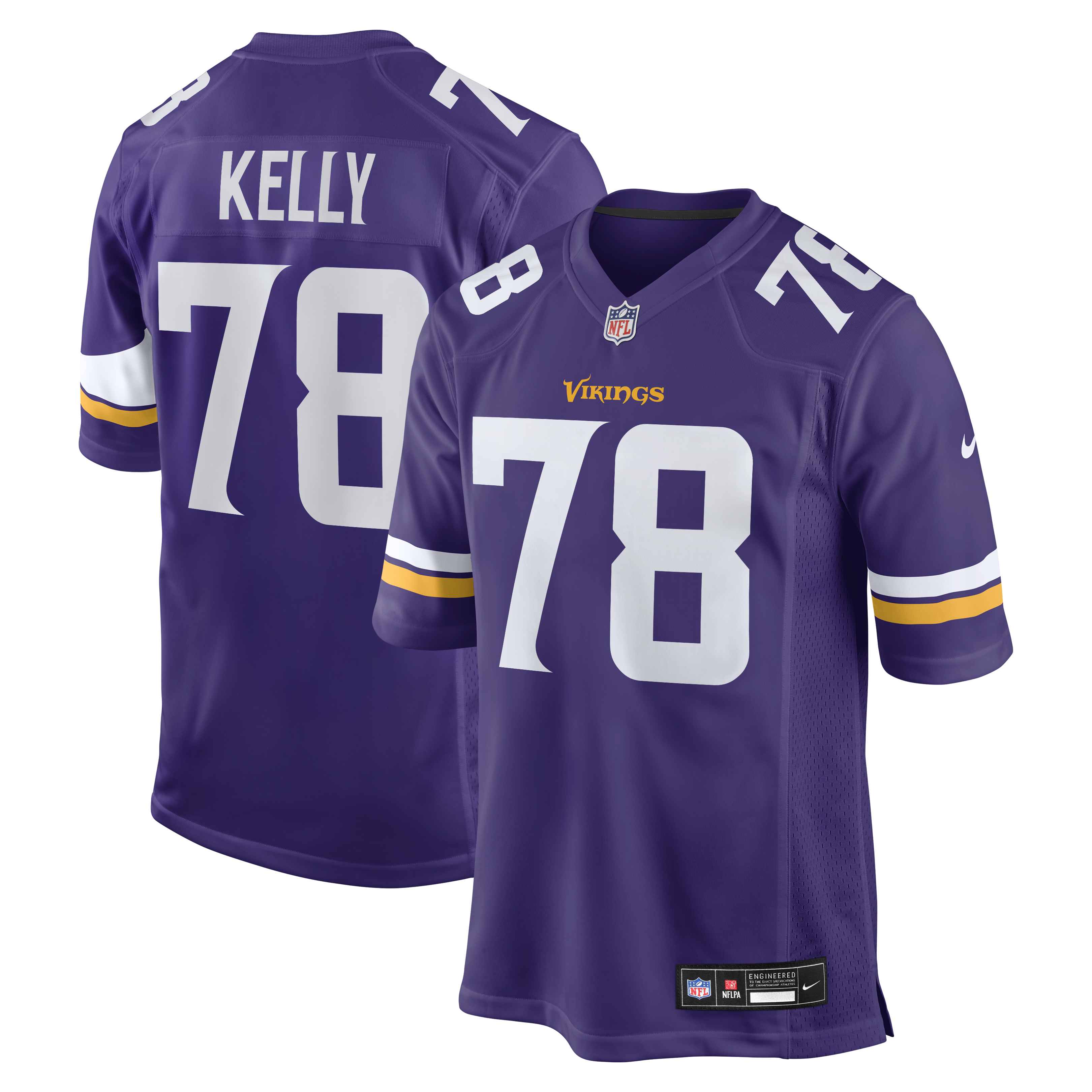 Ryan Kelly Minnesota Vikings Team Game Jersey - Purple | Stitched Football Jersey TJS2025