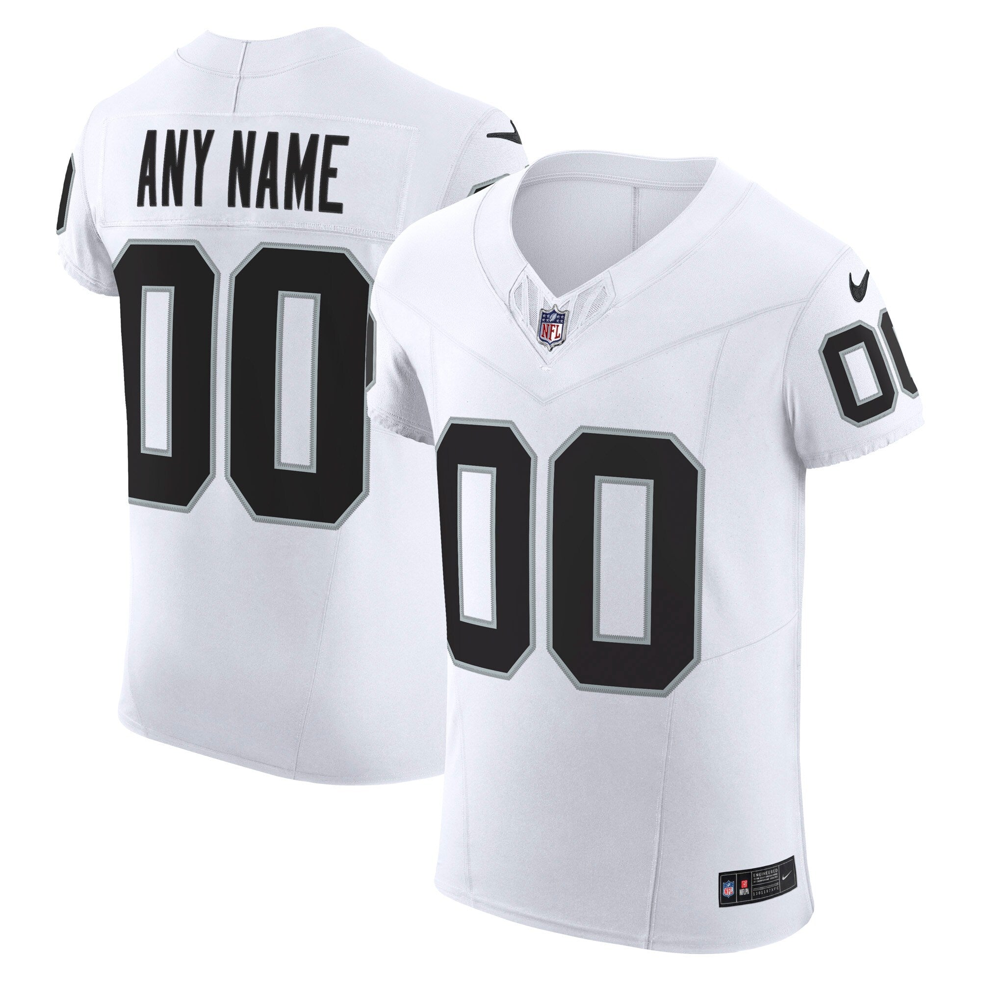 Las Vegas Raiders Vapor F.U.S.E. Elite Custom Jersey - White | Stitched Football Jersey TJS2002