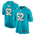 Patrick Paul Miami Dolphins Game Jersey - Aqua | Stitched Football Jersey TJS2120