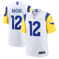 Puka Nacua Los Angeles Rams White Game Player Jersey - White | Stitched Football Jersey TJS2106