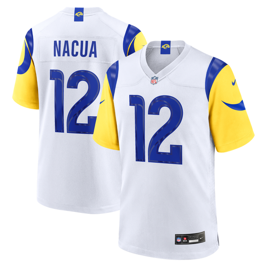 Puka Nacua Los Angeles Rams White Game Player Jersey - White | Stitched Football Jersey TJS2106