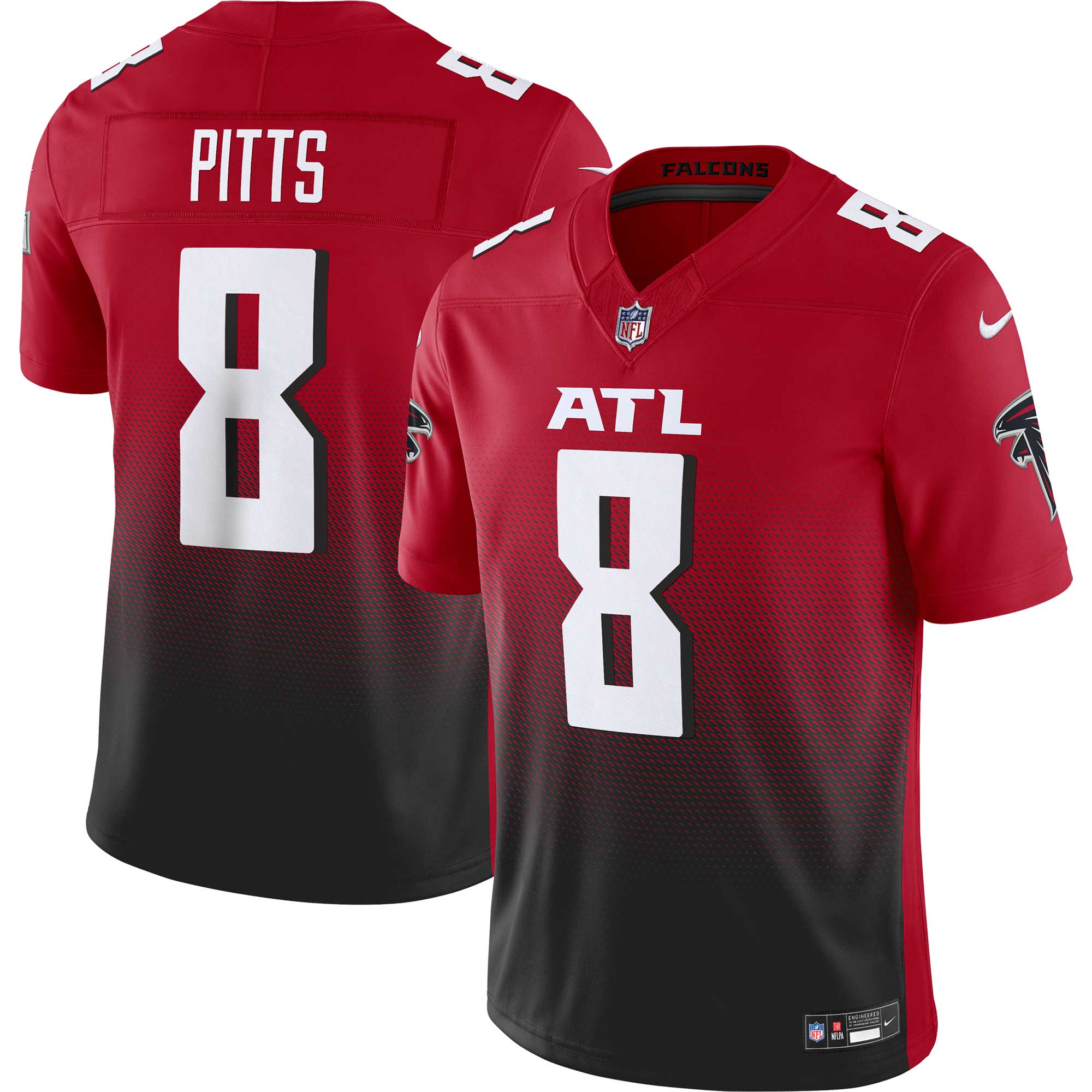 Kyle Pitts Atlanta Falcons Vapor F.U.S.E. Limited Jersey - Red | Stitched Football Jersey TJS2035