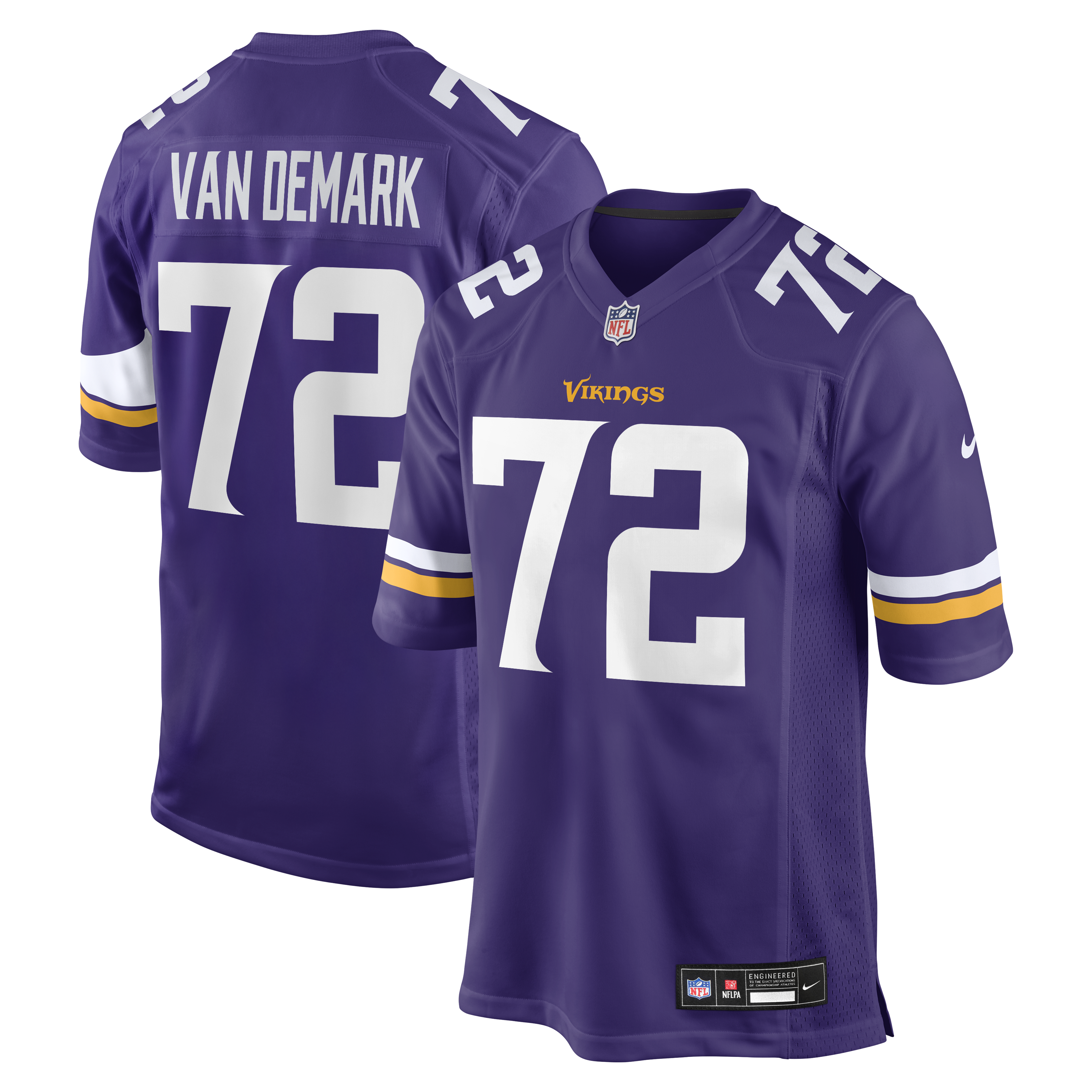 Ryan Van Demark Minnesota Vikings Team Game Jersey - Purple | Stitched Football Jersey TJS2129