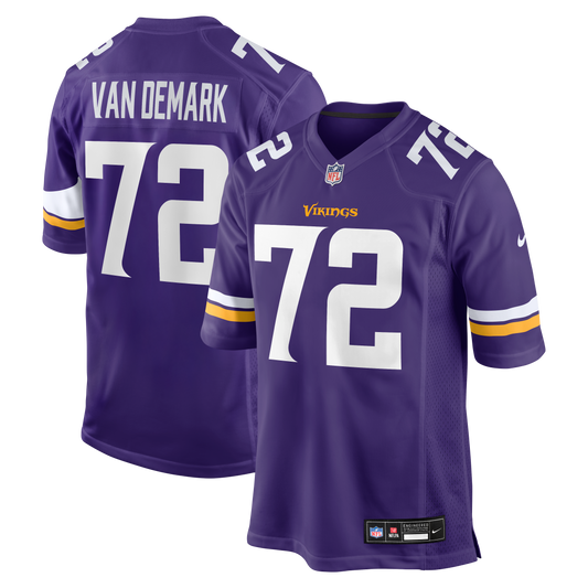 Ryan Van Demark Minnesota Vikings Team Game Jersey - Purple | Stitched Football Jersey TJS2129