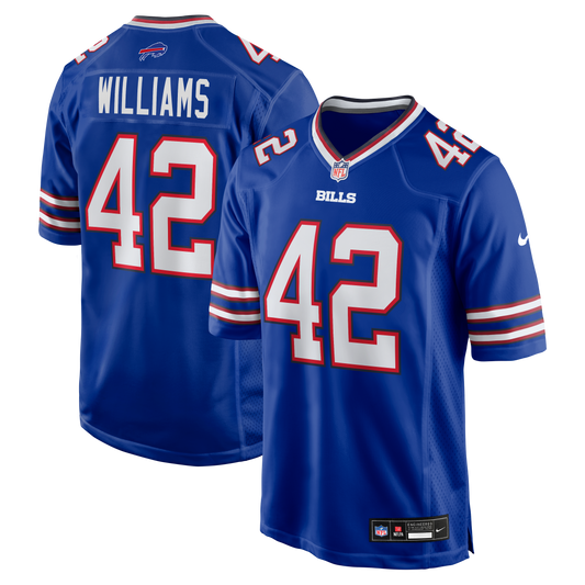 Dorian Williams Buffalo Bills Home Game Jersey - Royal | Stitched Football Jersey TJS2080