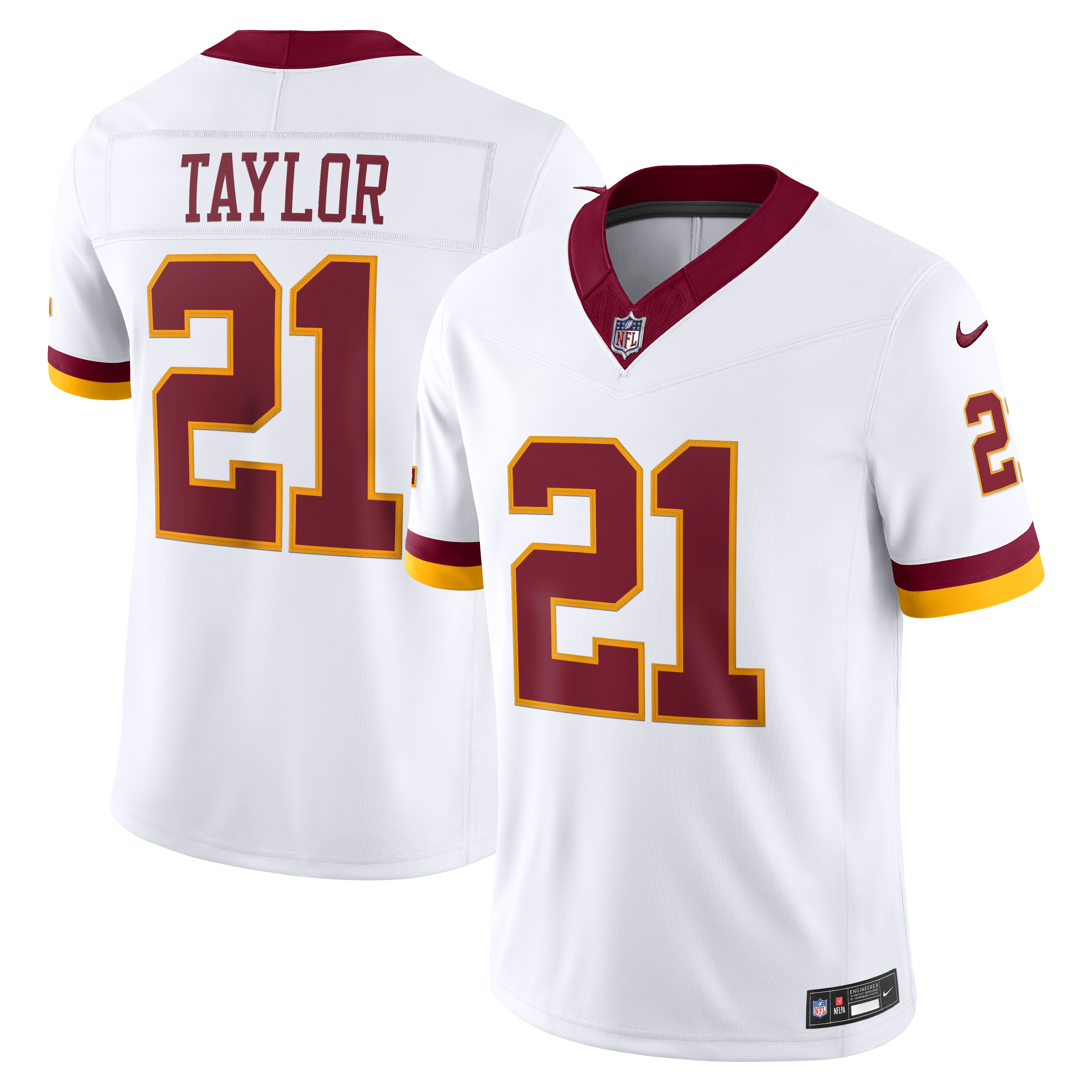 Sean Taylor Washington Commanders Vapor F.U.S.E. Stitched Retired Limited Jersey - White | Stitched Football Jersey TJS2167