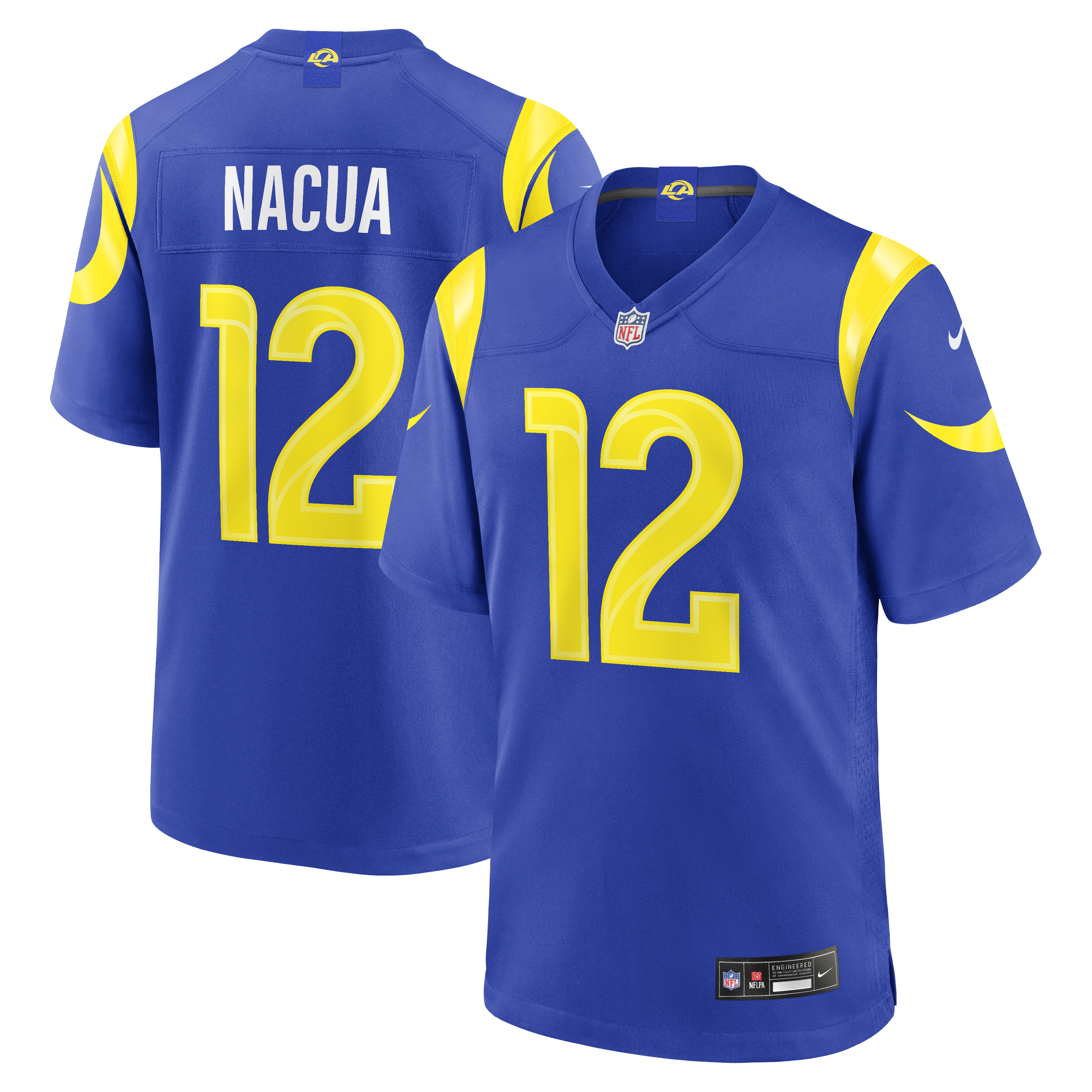 Puka Nacua Los Angeles Rams Team Game Player Jersey - Royal | Stitched Football Jersey TJS2102