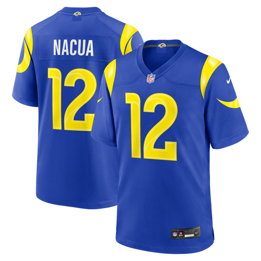 Puka Nacua Los Angeles Rams Team Game Player Jersey - Royal | Stitched Football Jersey TJS2102