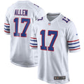 Josh Allen Buffalo Bills Alternate Game Player Jersey - White | Stitched Football Jersey TJS2158