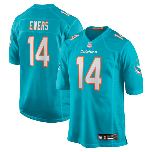 Quinn Ewers Miami Dolphins Team Game Jersey - Aqua | Stitched Football Jersey TJS1951
