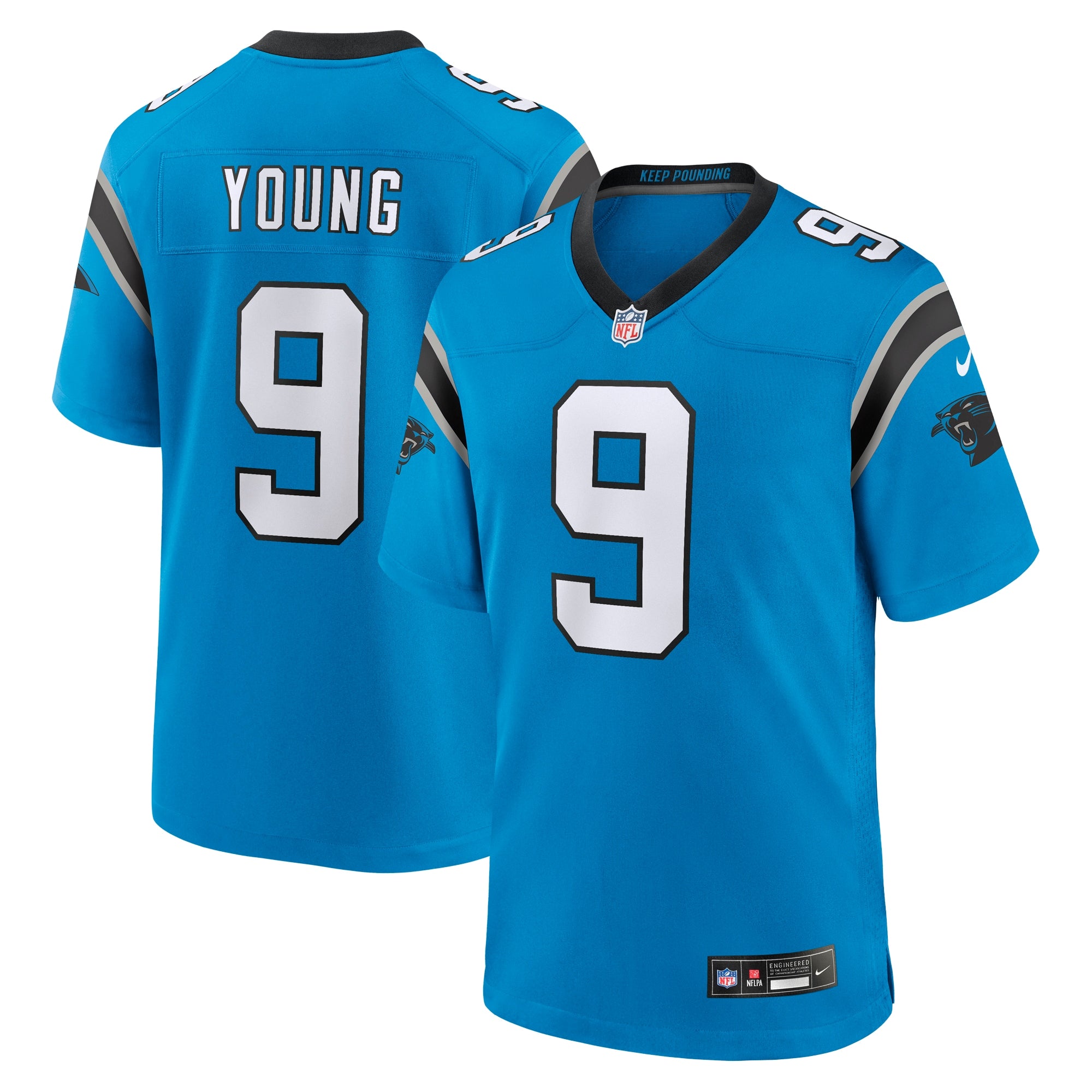 Bryce Young Carolina Panthers Alternate Game Jersey - Blue | Stitched Football Jersey TJS1936