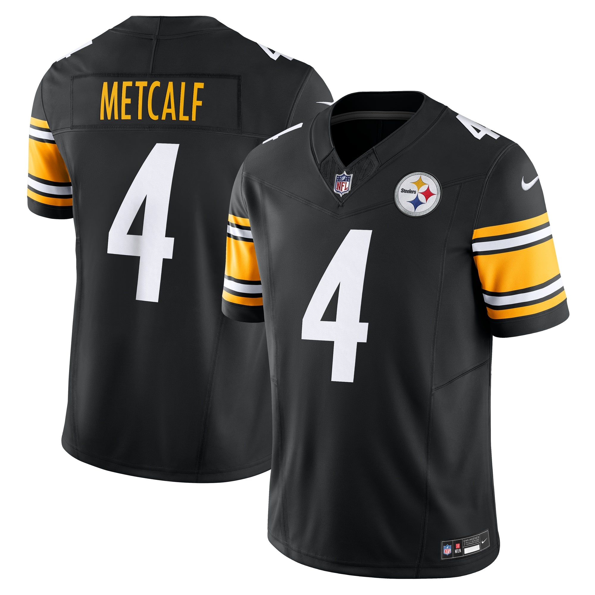 DK Metcalf Pittsburgh Steelers Team Vapor F.U.S.E. Limited Jersey - Black | Stitched Football Jersey TJS1971