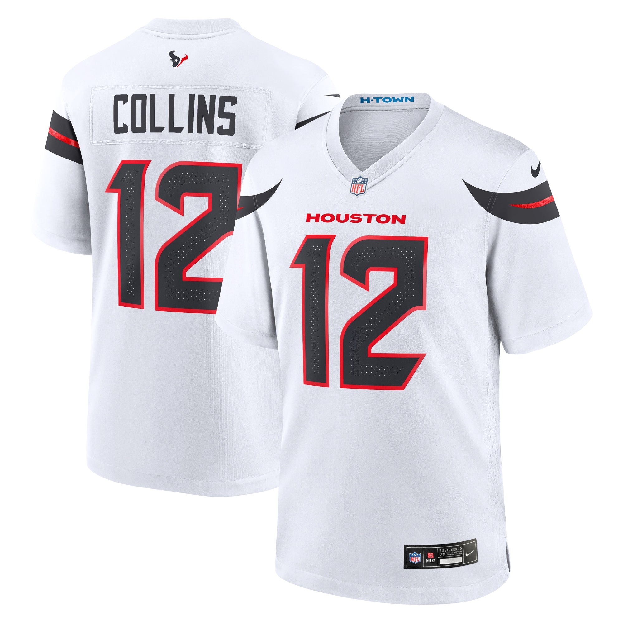 Nico Collins Houston Texans Game Jersey - White | Stitched Football Jersey TJS1949