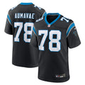 Popo Aumavae Carolina Panthers Team Game Jersey - Black | Stitched Football Jersey TJS1988