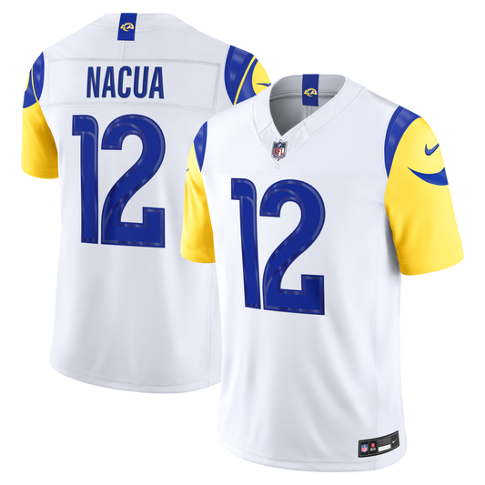 Puka Nacua Los Angeles Rams Vapor F.U.S.E. Stitched Limited Jersey - White | Stitched Football Jersey TJS2163