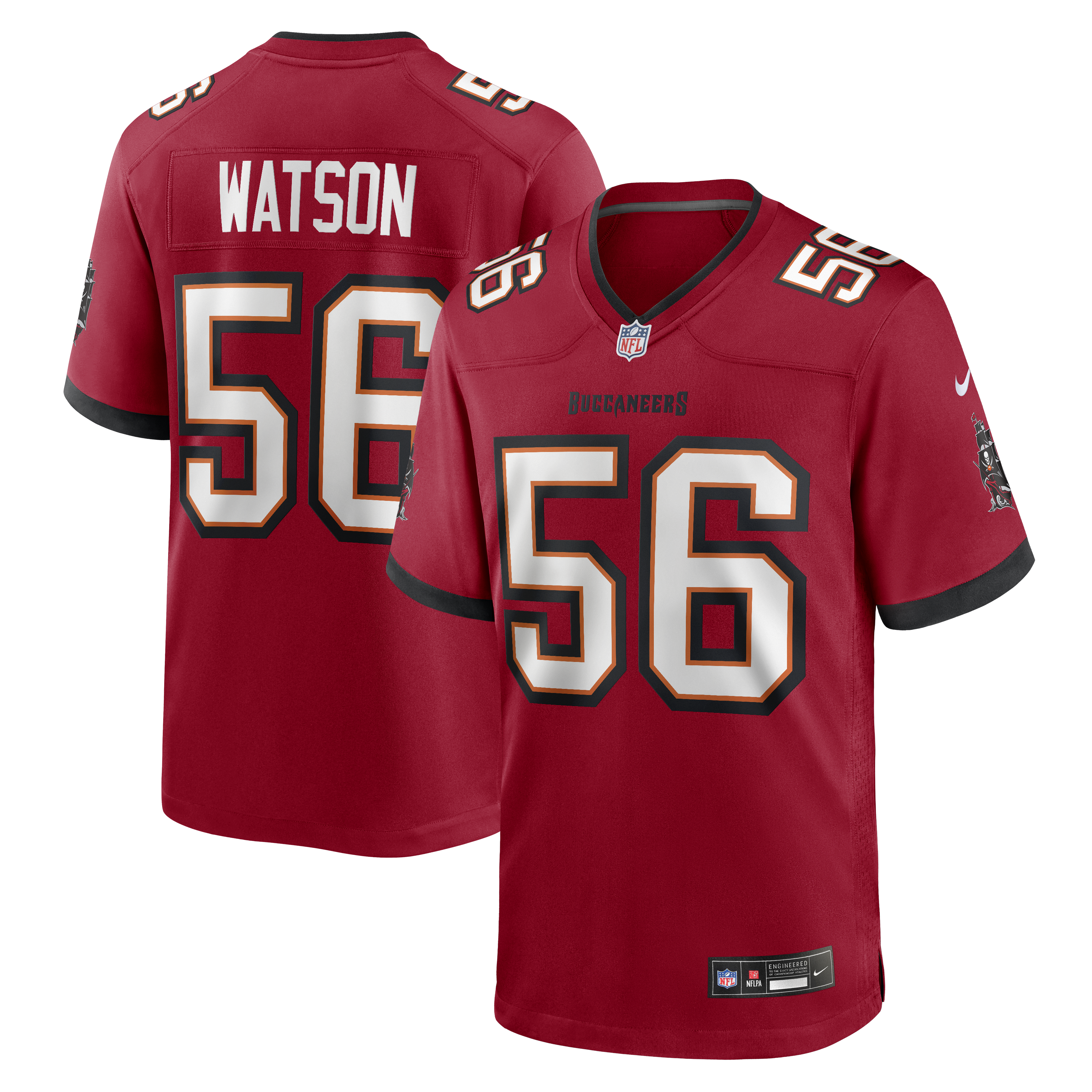 Desmond Watson Tampa Bay Buccaneers Team Game Jersey - Red | Stitched Football Jersey TJS2081