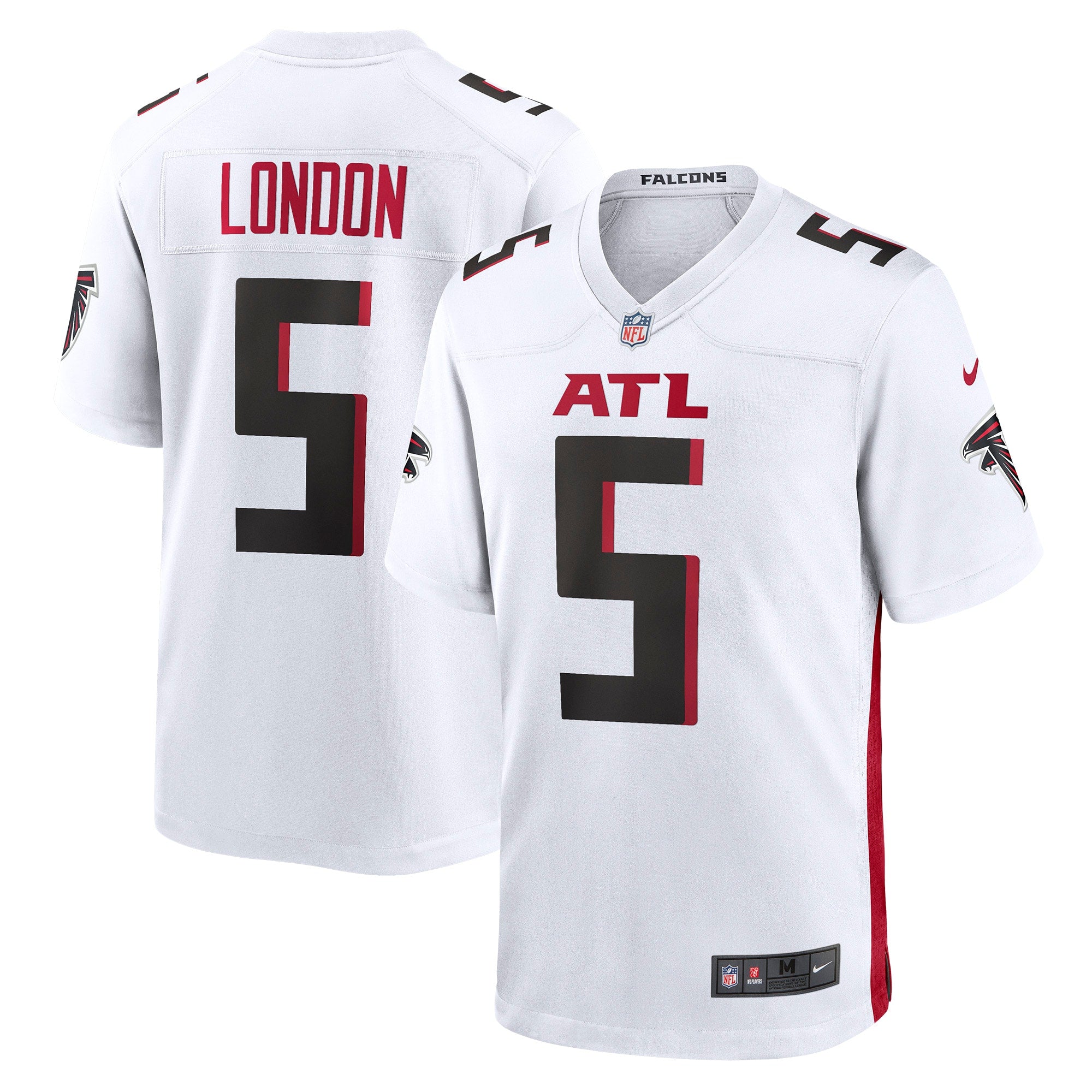 Drake London Atlanta Falcons Away Game Player Jersey - White | Stitched Football Jersey TJS2418