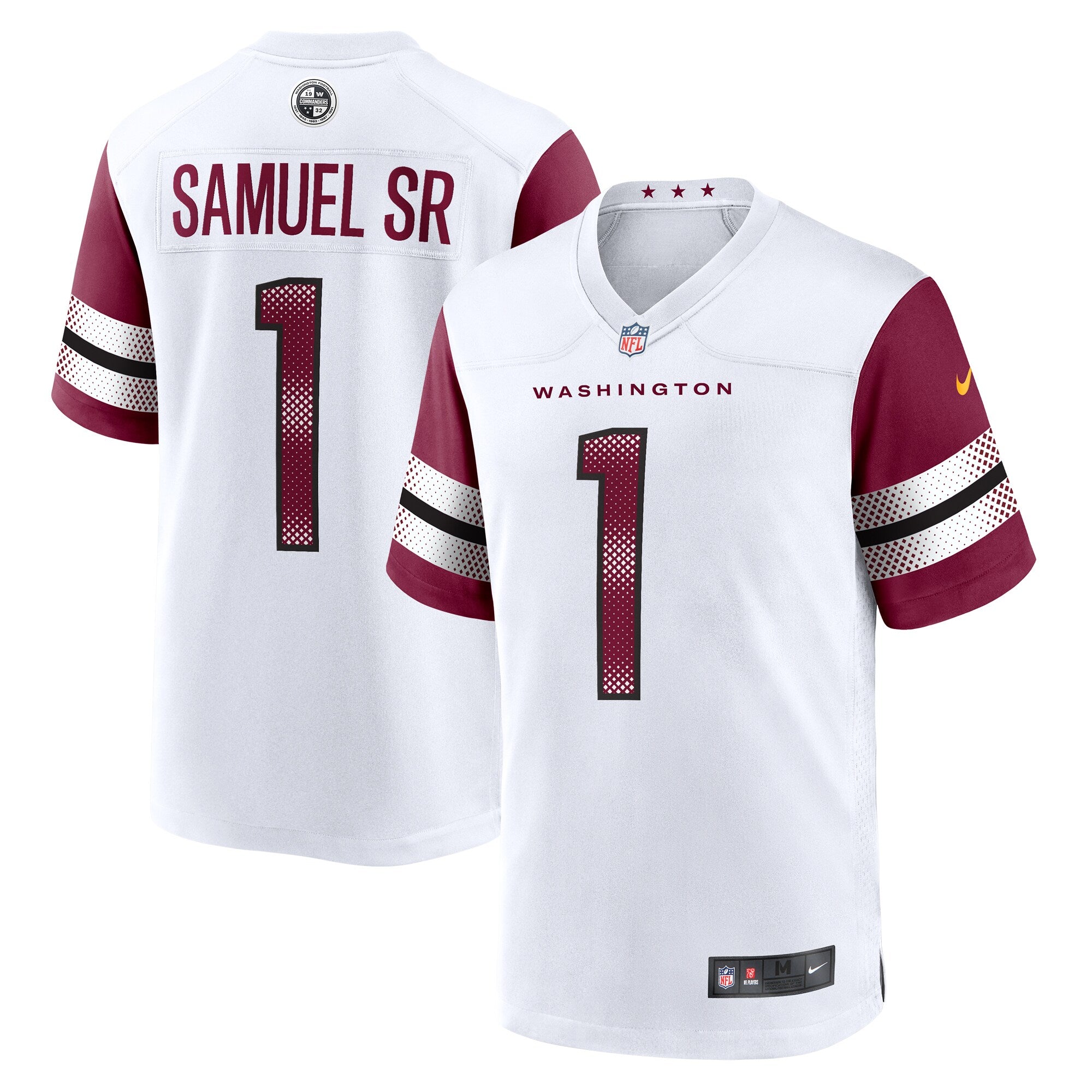 Deebo Samuel Sr Washington Commanders Game Player Jersey - White | Stitched Football Jersey TJS2222