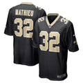 Tyrann Mathieu New Orleans Saints Game Jersey - Black | Stitched Football Jersey TJS2379
