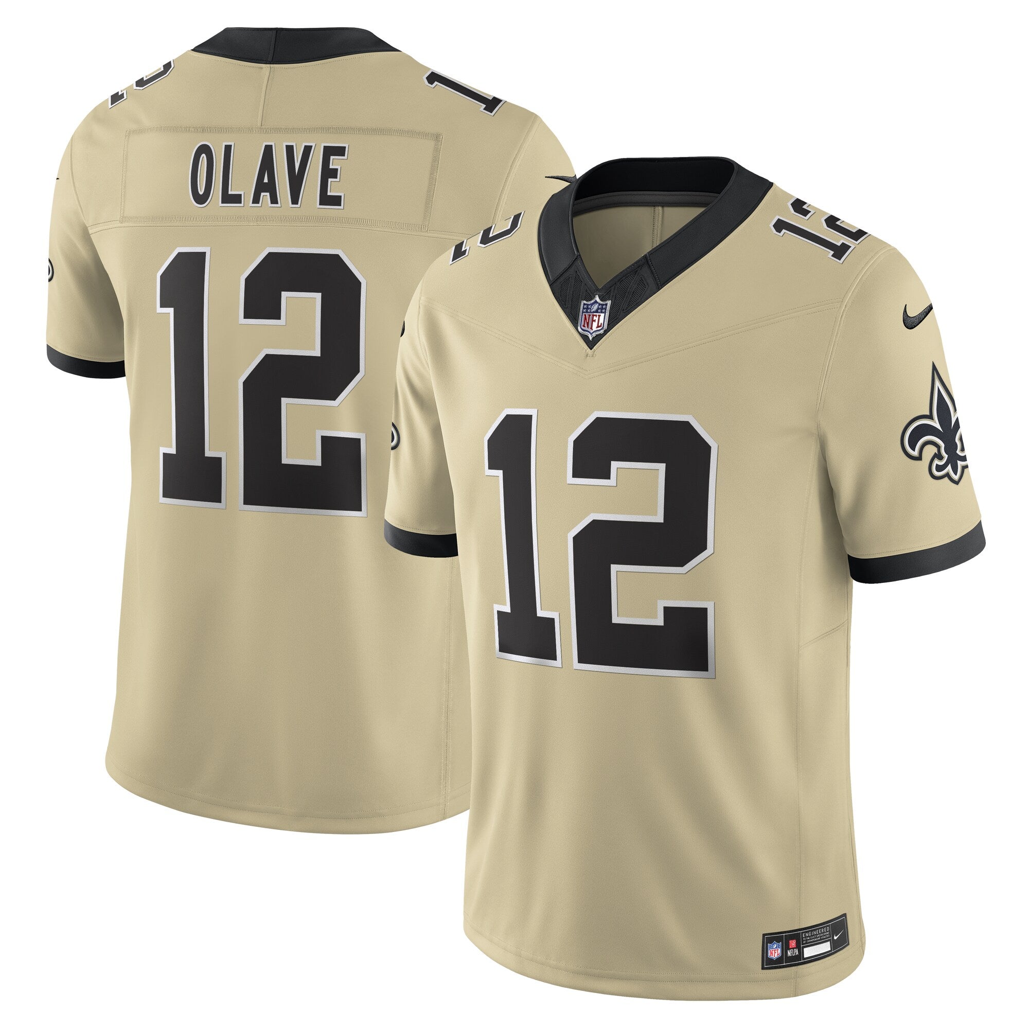 Chris Olave New Orleans Saints Gameday Golds Alternate Vapor F.U.S.E. Limited Jersey - Gold | Stitched Football Jersey TJS2231