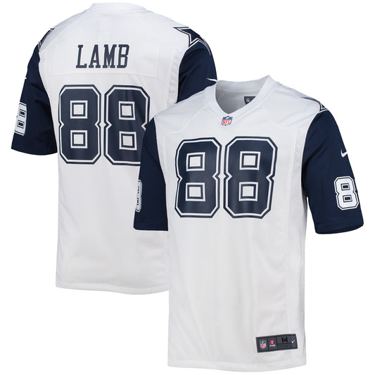 CeeDee Lamb Dallas Cowboys Alternate Game Team Jersey - White | Stitched Football Jersey TJS2283