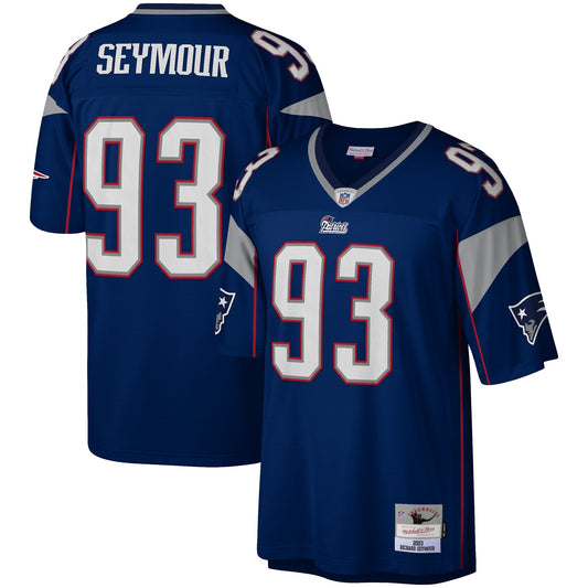 Richard Seymour New England Patriots M & N Legacy Replica Jersey - Navy | Stitched Football Jersey TJS2487