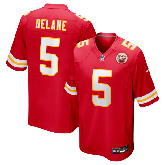 Kansas City Chiefs 2026 NFL Draft First Round Pick No. 6 Team Game Jersey - Red | Stitched Football Jersey TJS2217