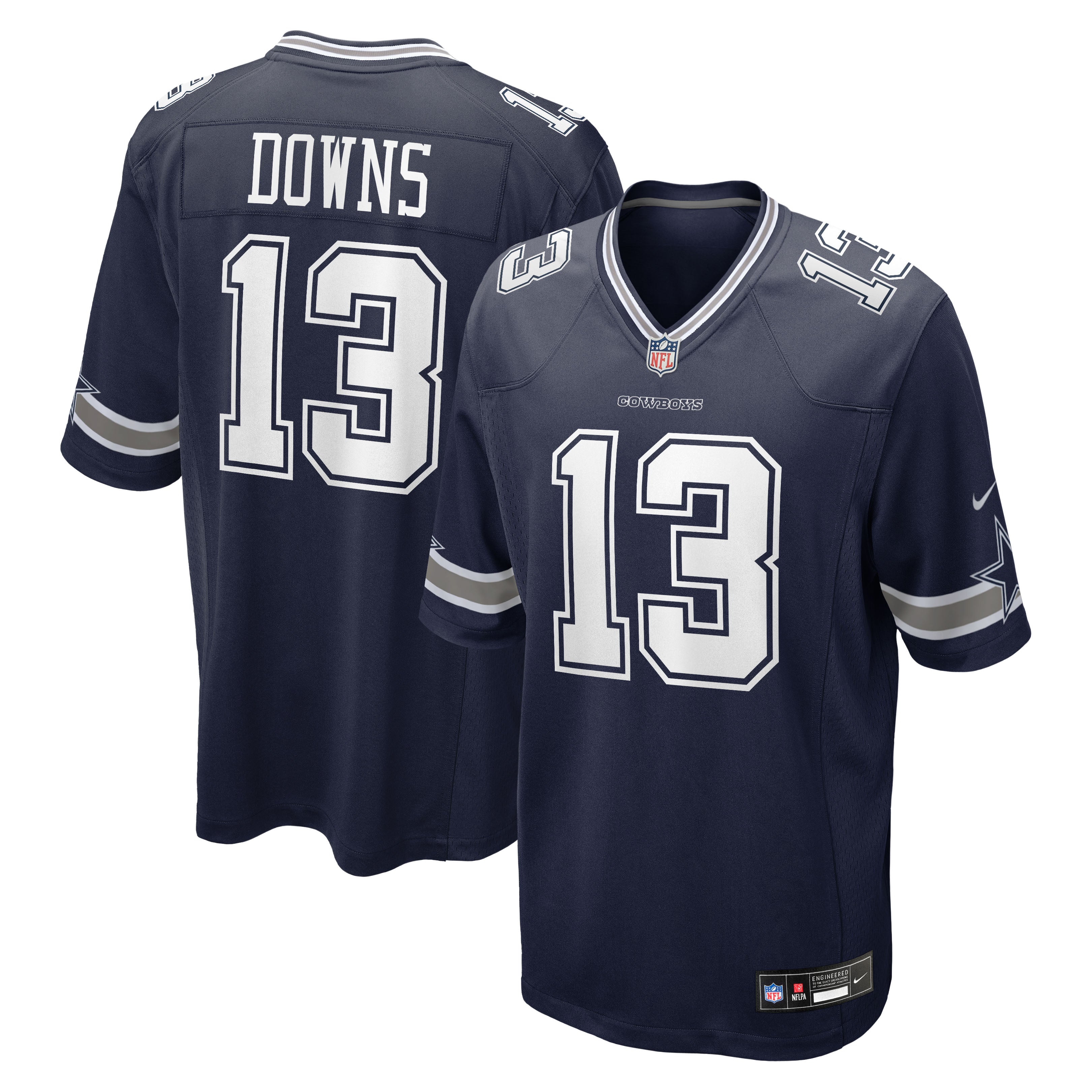 Caleb Downs Dallas Cowboys 2026 NFL Draft First Round Pick No. 11 Team Game Jersey - Navy | Stitched Football Jersey TJS2245