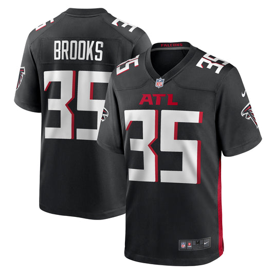 Natrone Brooks Atlanta Falcons Team Game Jersey - Black | Stitched Football Jersey TJS2312