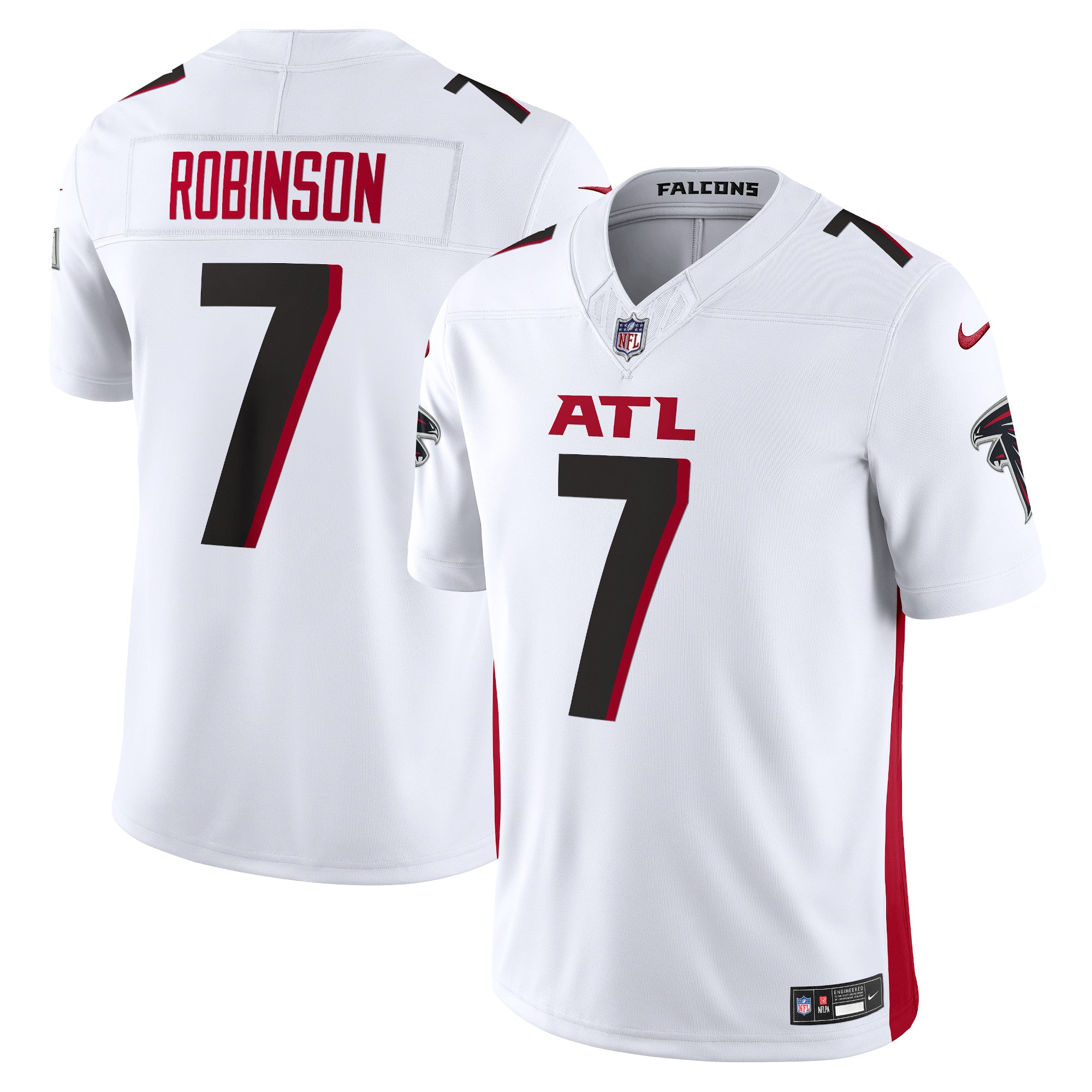 Bijan Robinson Atlanta Falcons Vapor F.U.S.E. Limited Jersey - White | Stitched Football Jersey TJS2345