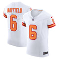 Baker Mayfield Tampa Bay Buccaneers The '76 Jersey Vapor F.U.S.E. Elite Jersey - White | Stitched Football Jersey TJS2413