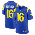 Tru Edwards Los Angeles Rams Team Game Jersey - Royal | Stitched Football Jersey TJS2434