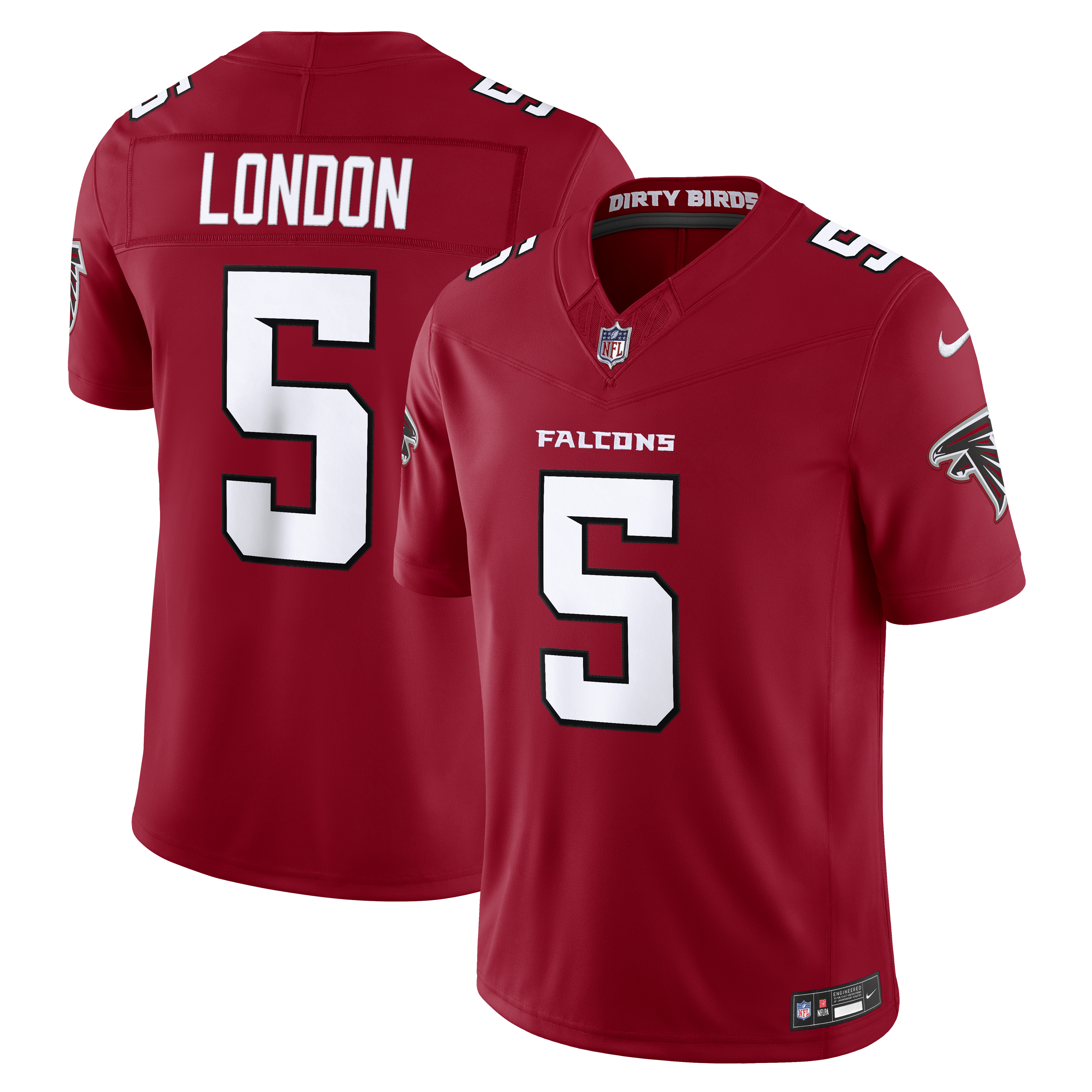 Drake London Atlanta Falcons Vapor F.U.S.E. Stitched Limited Jersey - Red | Stitched Football Jersey TJS2410