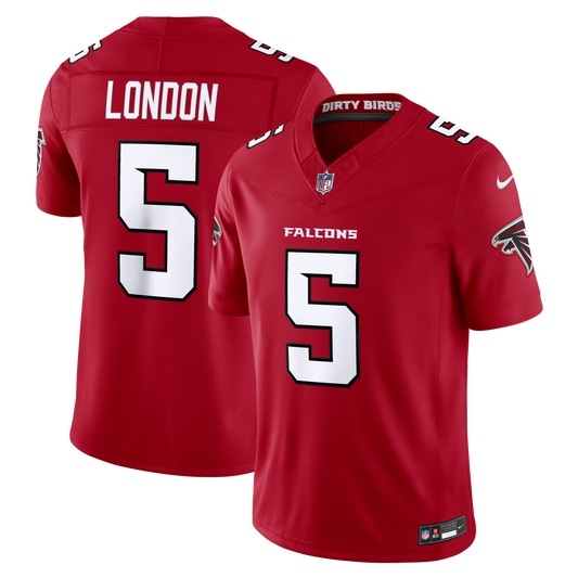 Drake London Atlanta Falcons Vapor F.U.S.E. Stitched Limited Jersey - Red | Stitched Football Jersey TJS2410