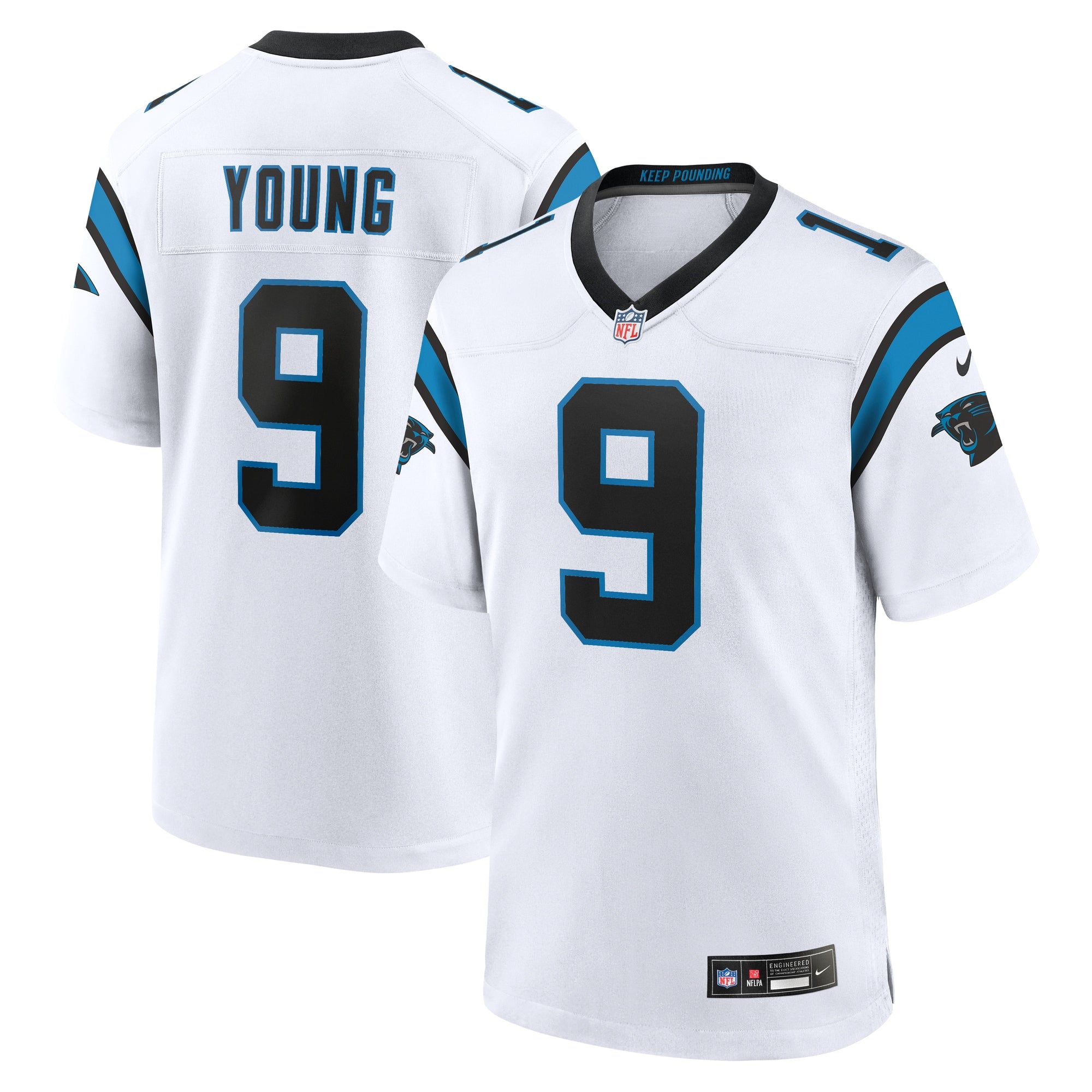 Bryce Young Carolina Panthers Game Jersey - White | Stitched Football Jersey TJS2465