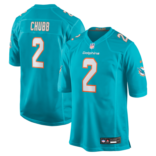 Bradley Chubb Miami Dolphins Game Player Jersey - Aqua | Stitched Football Jersey TJS2424