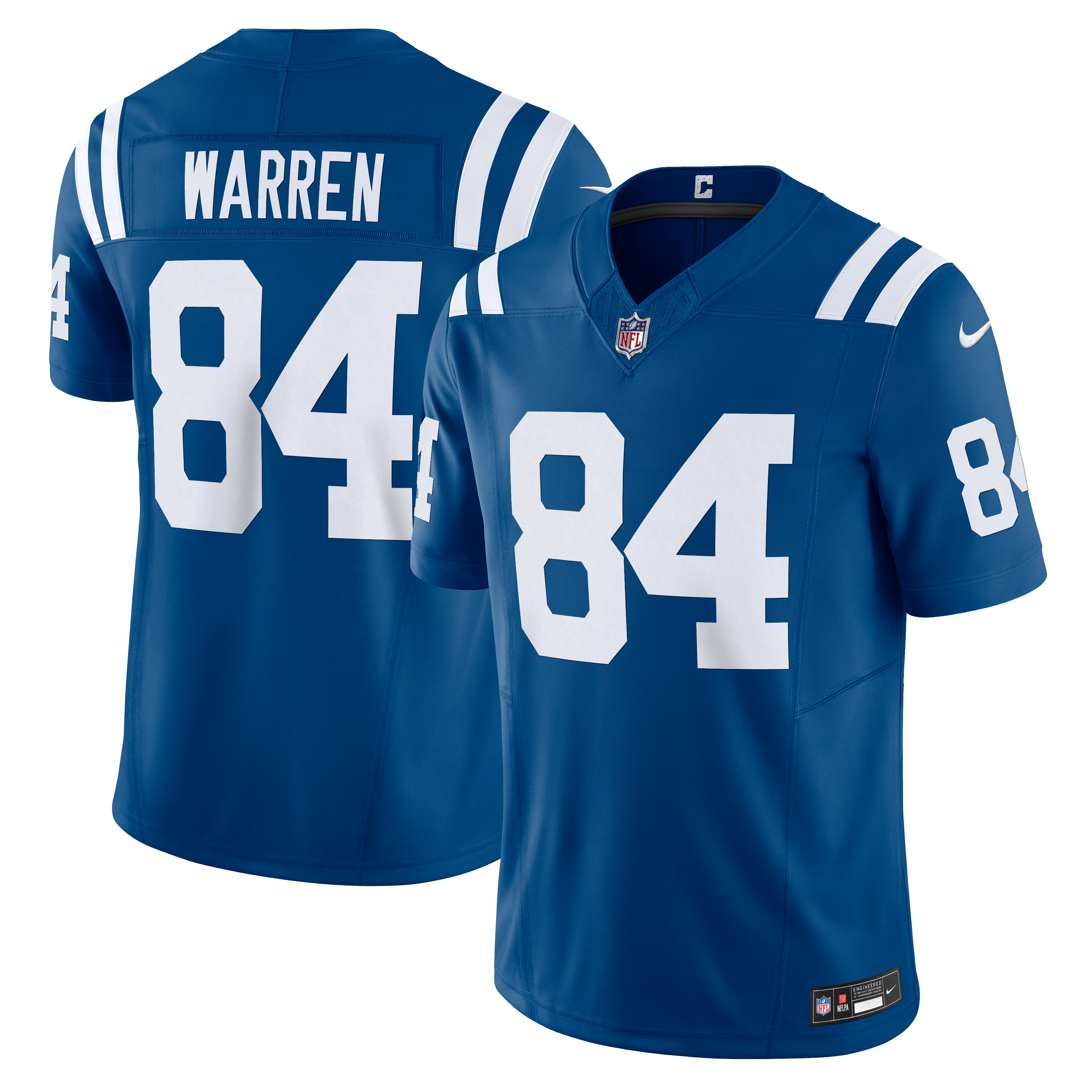 Tyler Warren Indianapolis Colts Team Vapor F.U.S.E. Limited Jersey - Royal | Stitched Football Jersey TJS2398