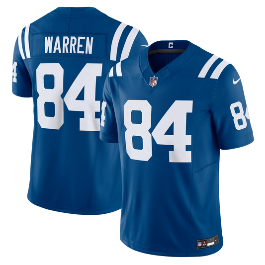 Tyler Warren Indianapolis Colts Team Vapor F.U.S.E. Limited Jersey - Royal | Stitched Football Jersey TJS2398
