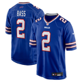 Tyler Bass Buffalo Bills Game Player Jersey - Royal | Stitched Football Jersey TJS2380